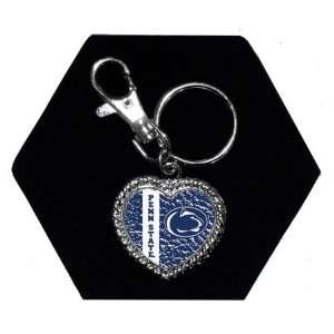  Penn State  Penn State Crackle Heart Logo Keychain 