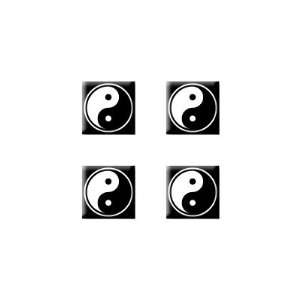  Yin Yang Symbol   Set of 4 Badge Stickers Electronics
