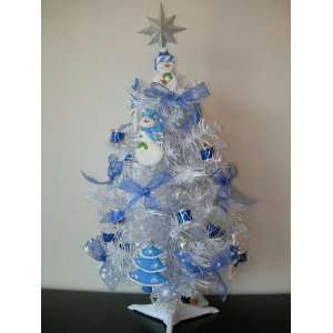   Themed Decorated White Table Top Christmas Tree: Everything Else