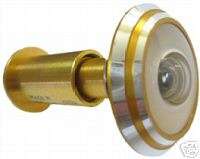 New 290 Degree Peephole Wide Angle Door Viewer in Gold  