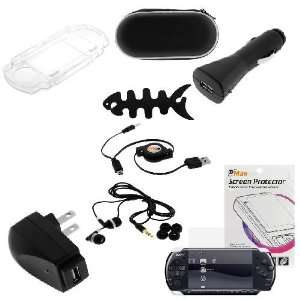   + Black FIshbone Headset Wrap for Sony PlayStation Portable PSP 3000