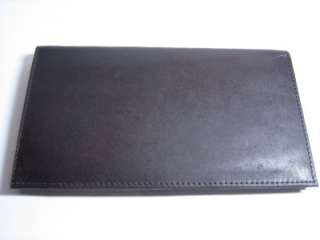 NEW Brown Men Cow hide Leather Checkbook Long Wallet⎷⎛  