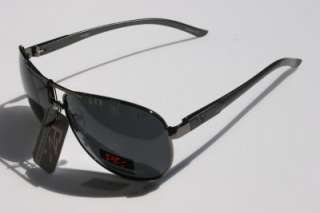 MEN Polarized Sunglasses Aluminum Aviator Black PILOT  