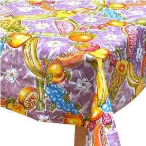 Tropical Fruit Oilcloth Table Cloth   grape (48 x 48):  