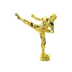  Gold 6 Female Karate Trophy Figure Trophy Everything 