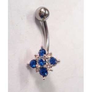  Blue and Clear Gem Belly Ring: Everything Else