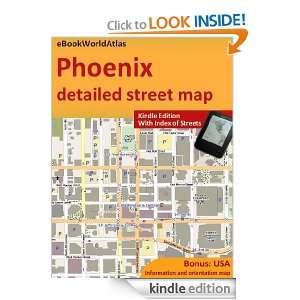 Map of Phoenix (USA) eBookWorldAtlas Team  Kindle Store