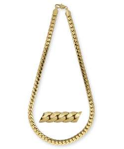 14k Gold Overlay 30 inch Tight Cuban Link Necklace 10mm   