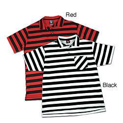 Lucky 13 Mens Striped Pogo Polo Shirt  Overstock
