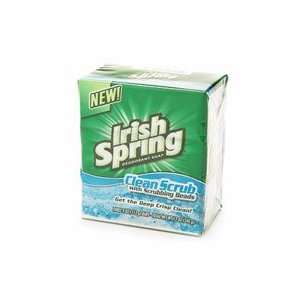  Irish Spring Clean Deodorant Soap Scrub 12 Bath Bar, 4 ounce Clean 