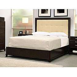 Manhattan King size Bed w/ Upholstered Headboard  Overstock