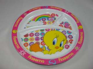 Tweety Rainbow Baby 3 divider dinner serving plate new  