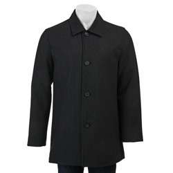 Kenneth Cole Reaction Mens 4 button Wool Topper Coat  Overstock