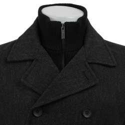 Kenneth Cole New York Mens Wool Blend Black Peacoat  Overstock