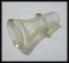 Vintage Clear Glass Hollow Round Bottle