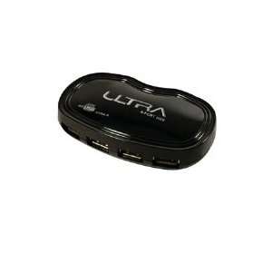  ULTRA PRODUCTS 4 Port USB 2.0 Hub ( Black ) Electronics