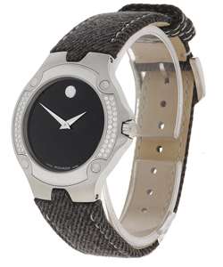 Movado Sports Edition Black Dial Diamond Watch  