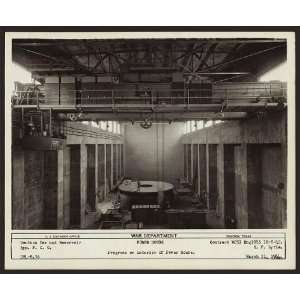 Denison Dam,reservoir,interior,power house,TX,1944 