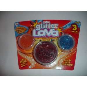    Glitter Lava Red Orange Blue Art Activity Putty: Toys & Games