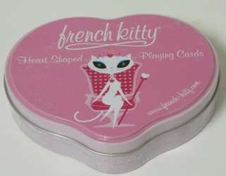 French Kitty Special Edition Heart Shaped Playing Cards  