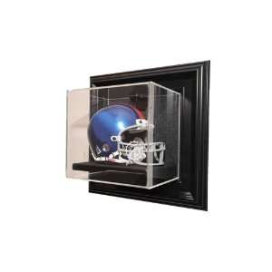 Miami Dolphins Mini Helmet Wall Mount Display Case with Black Finish 