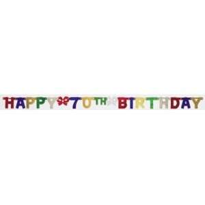 Happy 70th Birthday Party Supplies Banner: Health 