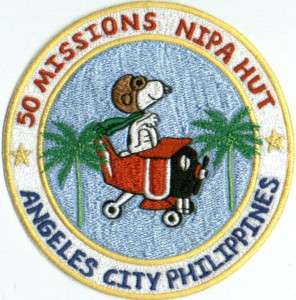 NIPA HUT ANGELES CITY PHILIPPINES 100 MISSIONS PATCH  