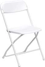   Series 800 lb. Capacity Premium White Plastic Folding Chair  