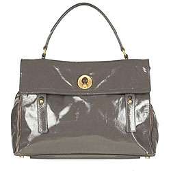 Yves Saint Laurent Muse Two tone Grey Tote  Overstock