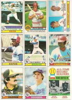 1979 TOPPS BASEBALL STAR CARDS   ROSE / RYAN / DAWSON / MURPHY 