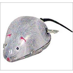  Tin key wind mouse with tail figurine