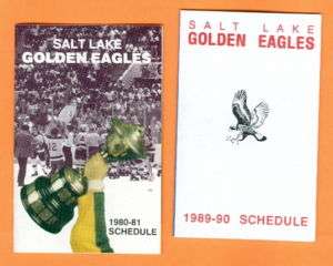 1980 81 Salt Lake Golden Eagles Hockey Schedule CHL  