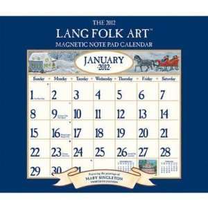   Art by Mary Singleton 2012 Magnetic Note Pad Calendar: Office Products