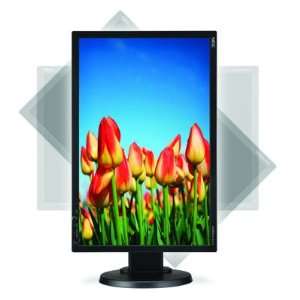 NEC E222W BK 22 inch Widescreen LCD Monitor 1680X1050 DVI PIVOT HT ADJ 