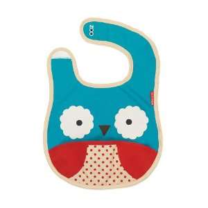  Skip Hop Zoo Tuck Away Bib   Owl   232104: Baby