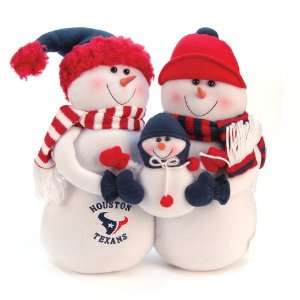  NFL Houston Texans Snowmen Family Holiday Table Top 