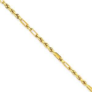   Karat Yellow Gold, Diamond Cut, Milano Rope Chain   24 inch: Jewelry