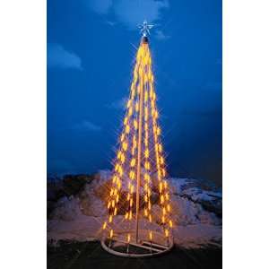    HomeBrite 4 ft. Yellow Light Strand Christmas Tree
