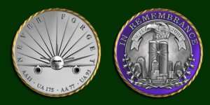 11 September 11th 2001 FLIGHTS REMEMBRANCE COIN  