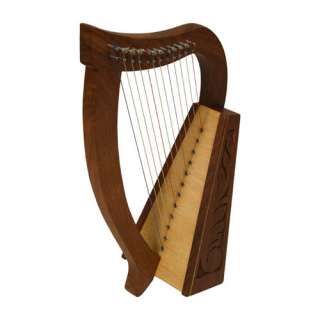 Beautiful Beginner Harp 21 Celtic Rosewood Engraved 12 String+Book ON 