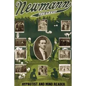  Newmann the Great hypnotist and mind reader 16X24 Giclee 