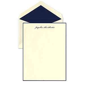  Navy Border Letter Corporate Stationery