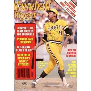   Stargell Autographed Baseball Digest April 1980 Sports Collectibles