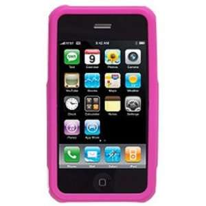  Amzer Twin Snap On Case for iPhone 3G/3GS   White on Pink 