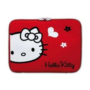  Port HELLO KITTY 10 12 inch Laptop Sleeve with Red Flowers 