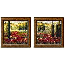   Steele Tuscany In Bloom Framed Wall Art (Set of 2)  