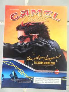 2004 Print Ad Camel Cigarettes ~ Pleasure to Burn Biker Motorcycle ART 