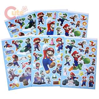 Super Mario Brothers Stickers Book Set  90pc  