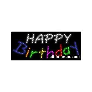  Happy Birthday Business LED Sign