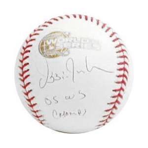 Ozzie Guillen Autographed World Series Baseball with 05 WS Champs 